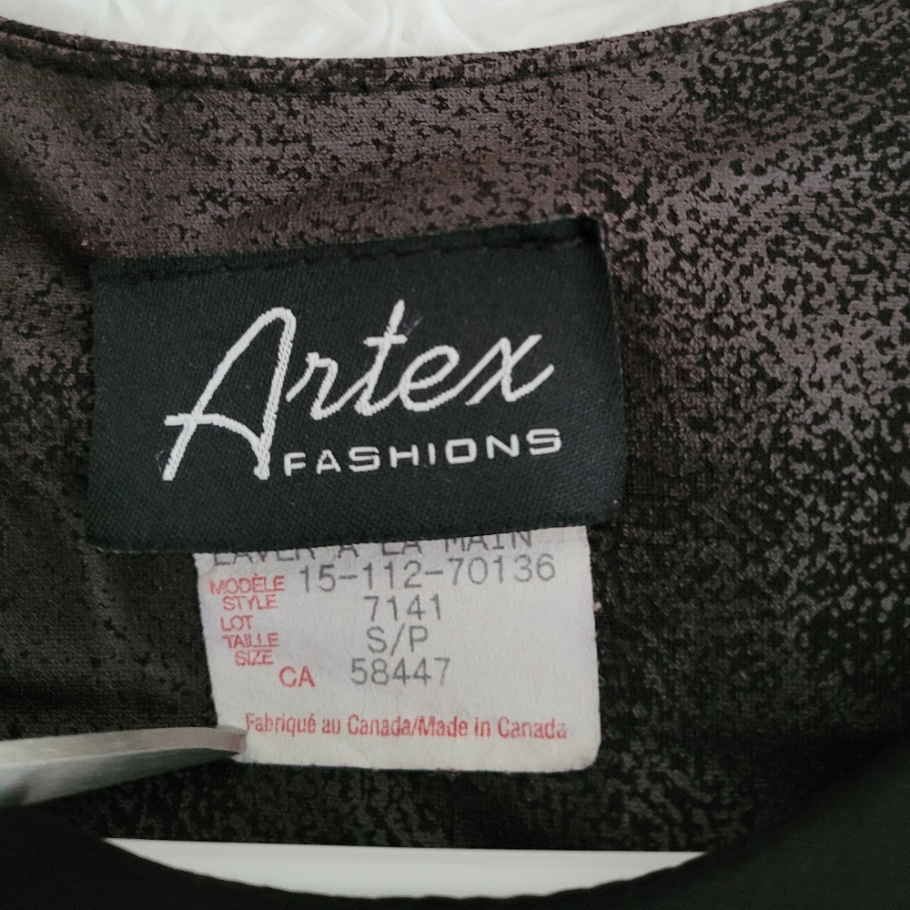 Asymmetrical Black Dress by Artex size small - Picture 3 of 7